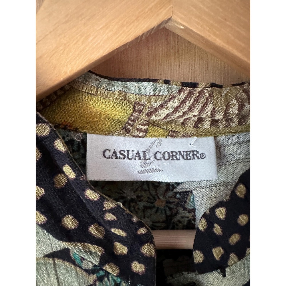 Vtg Casual Corner Scene Printed Romper - Picture 8 of 9